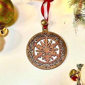 Custom Designed Laser-Engraved Christmas Ornament Decoration: Unique Holoday Season 2023 Gift