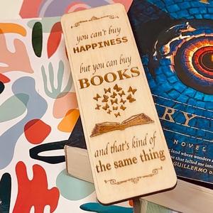 Elegant Balsa Wood Bookmark for the Literary Enthusiast