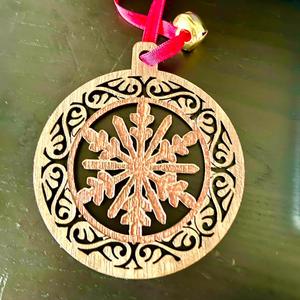 Custom Designed Laser-Engraved Christmas Ornament Decoration: Unique Holoday Season 2023 Gift