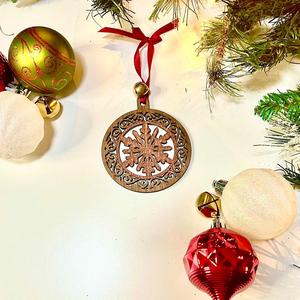 Custom Designed Laser-Engraved Christmas Ornament Decoration: Unique Holoday Season 2023 Gift