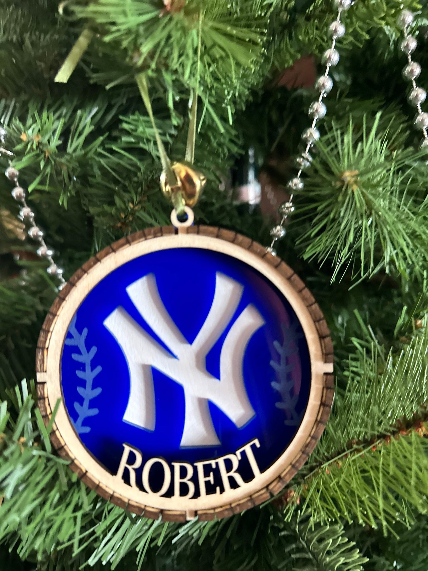 Personalized NY Sports Team Multilayer Ornament Digital Laser Cut Files - Glowforge Tested